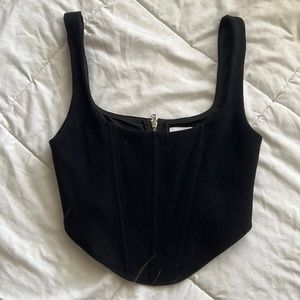 Black corset top
